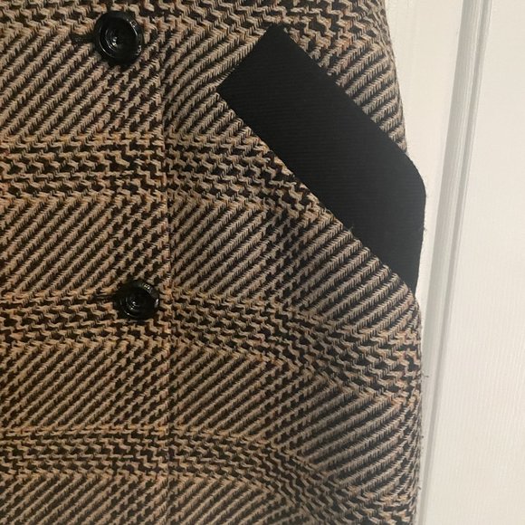 Karen Millen 100% Wool Mini Skirt Size US 6 - Picture 5 of 9